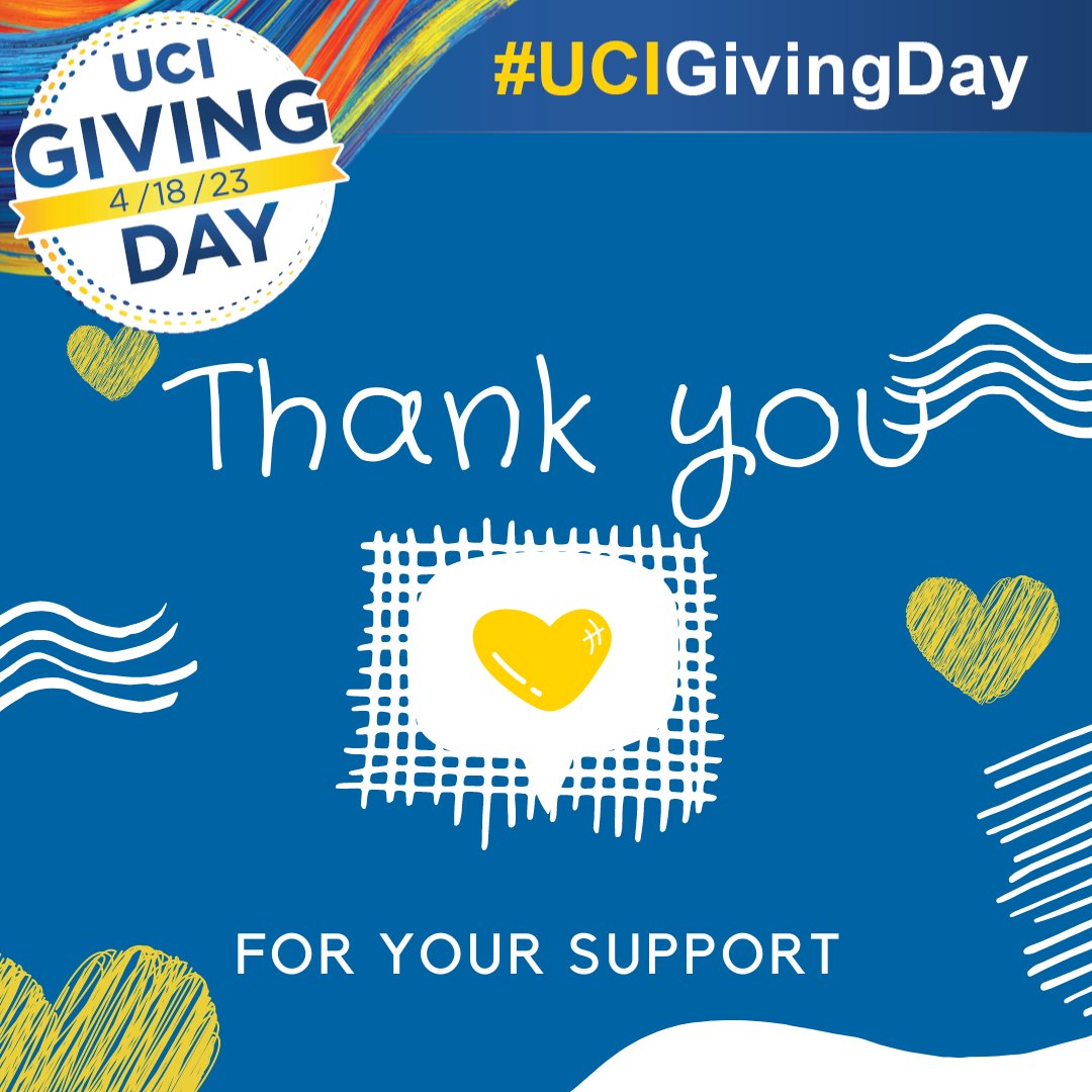 UCISage's tweet photo. With the help of our amazing community, we met both our challenges this year and we were able to raise $107,470 from 78 generous donors in just 24 hours! When we come together, we are able to achieve incredible things. https://t.co/1VpQKuPJ93