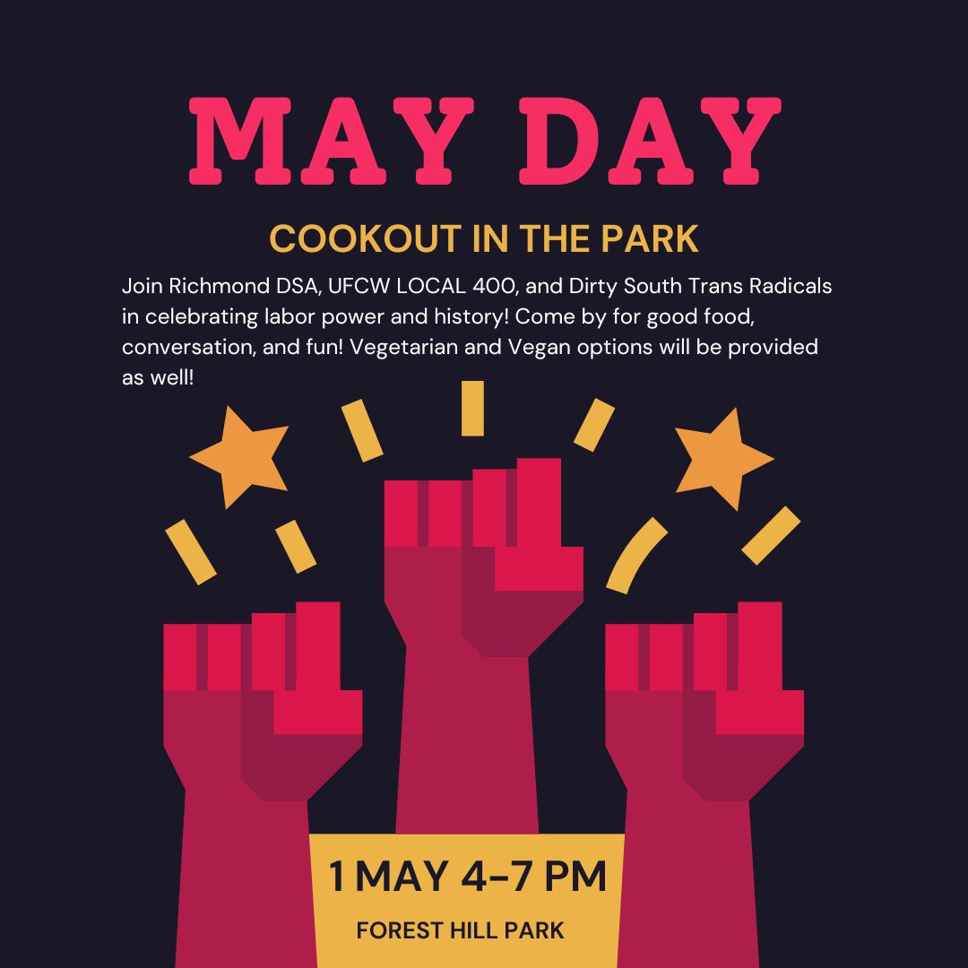 Join us on May 1st for a celebration of labor power and history !
