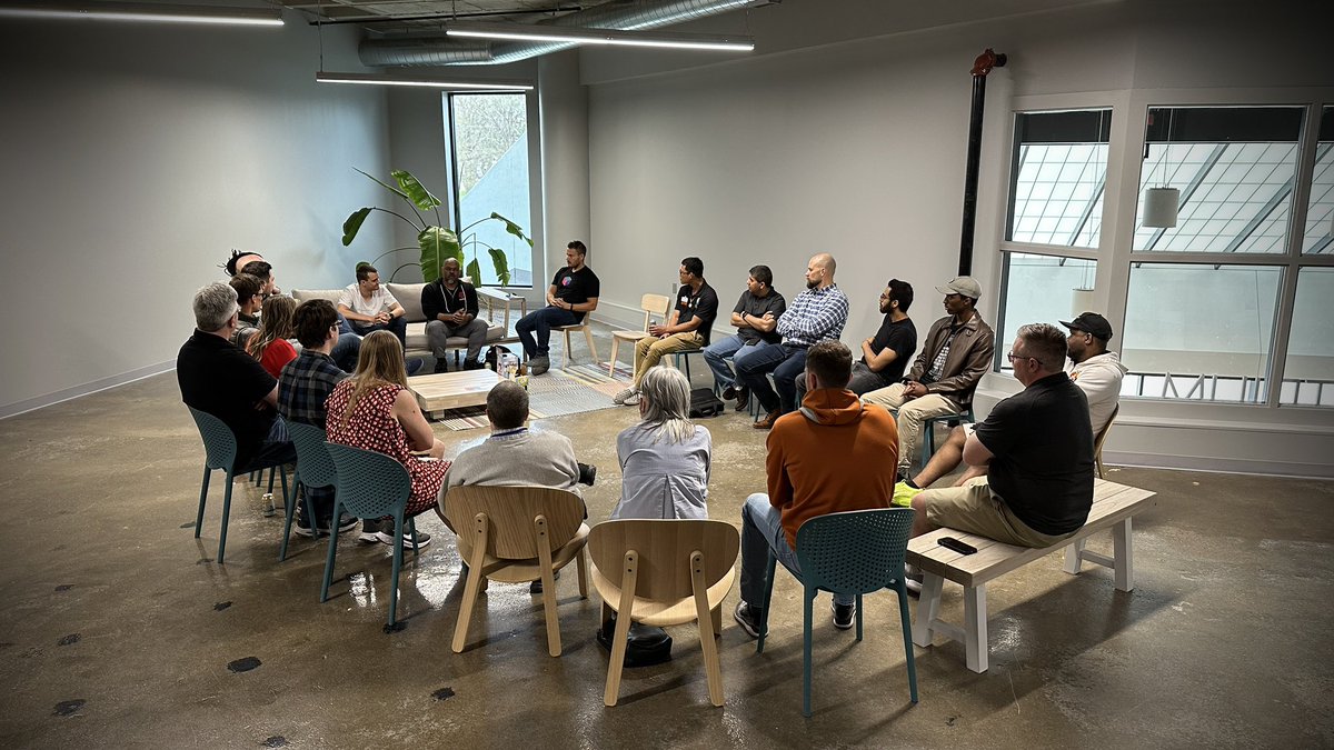 Our gatherings have a common trait: 🤯

Whatta discussion led by <a href="/jonwoodard/">Jon Woodard</a>! We learned about <a href="/WolframResearch/">Wolfram</a>, talked #blockchain, NFTs, AI, #ChatUX, and how emerging technology connects.

NEXT EVENT 🎟️ MAY 24 🎟️ web3dsm.com