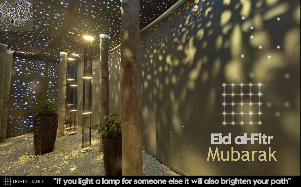 Eid Mubarak to all our friends, clients, colleagues, and creative partners around the world - عيد مبارك لجميع أصدقائنا وعملائنا وزملائنا وشركائنا المبدعين حول العالم
#EidMubarak. #Eid #eid2023 #eidalfitr #love #light #lightingdesign #LIGHTALLIANCE