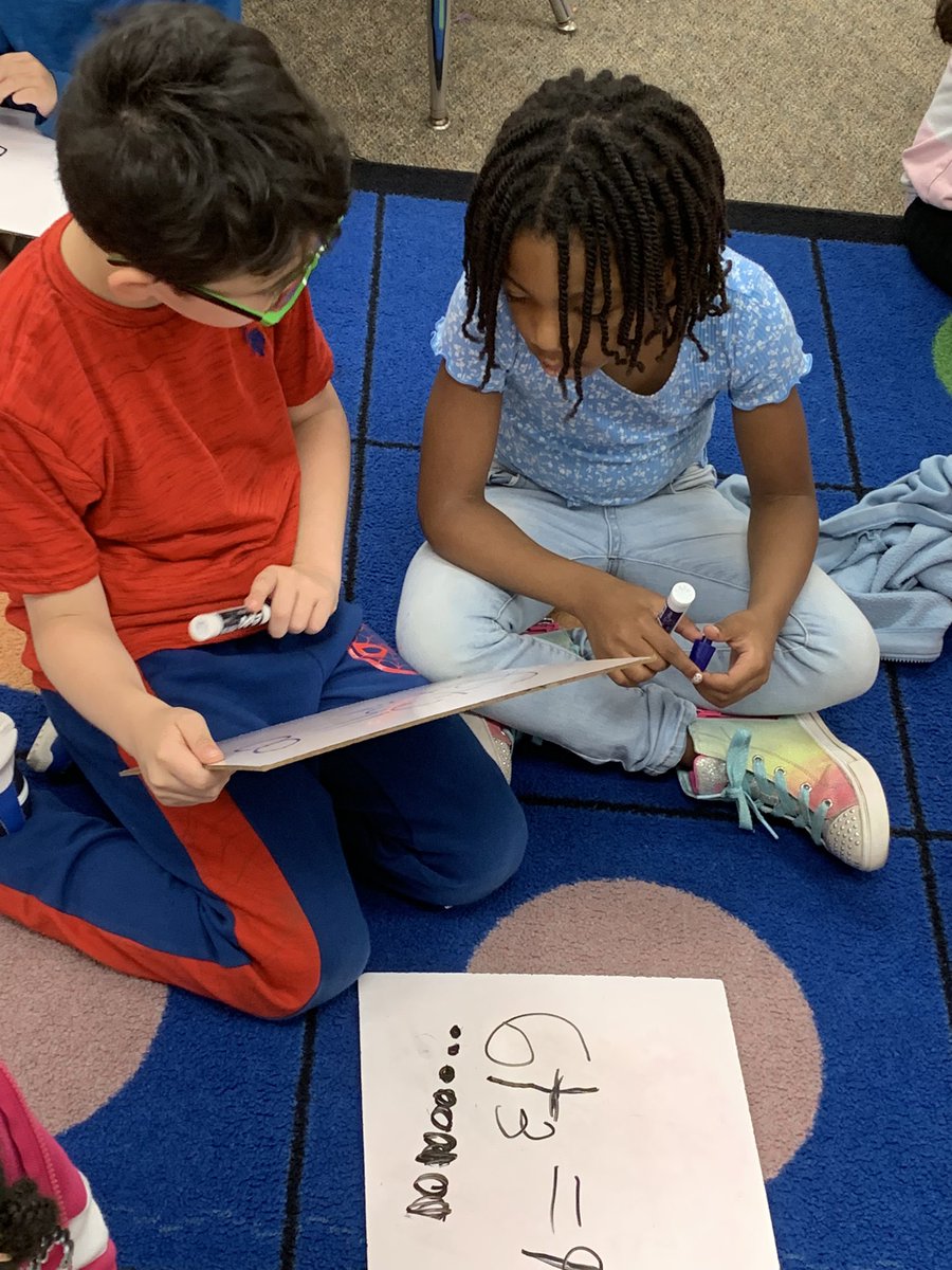 Today we created addition number sentences to match story problems. I loved listening to them explain, to their partner, how they got their answer and work together to fix mistakes. #kindermathfun <a href="/HumbleISD_TE/">Timbers Elementary</a> <a href="/HumbleElemMath/">Humble ISD Elementary Math</a>