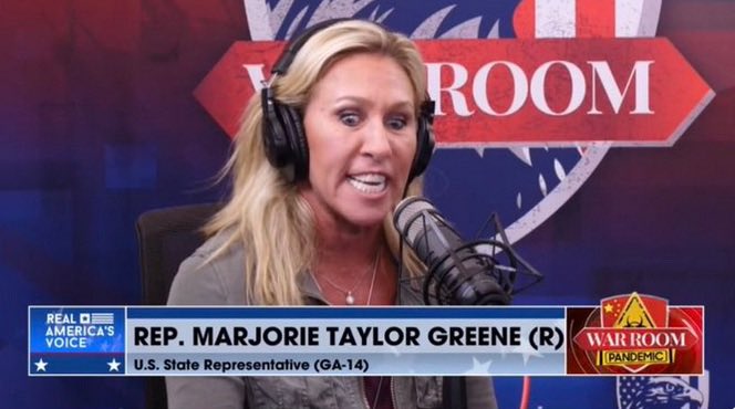 rklace's tweet photo. @RpsAgainstTrump @joelytrumpshate #RemoveMarge 
She’s nuts. https://t.co/zUDmXQhlRz
