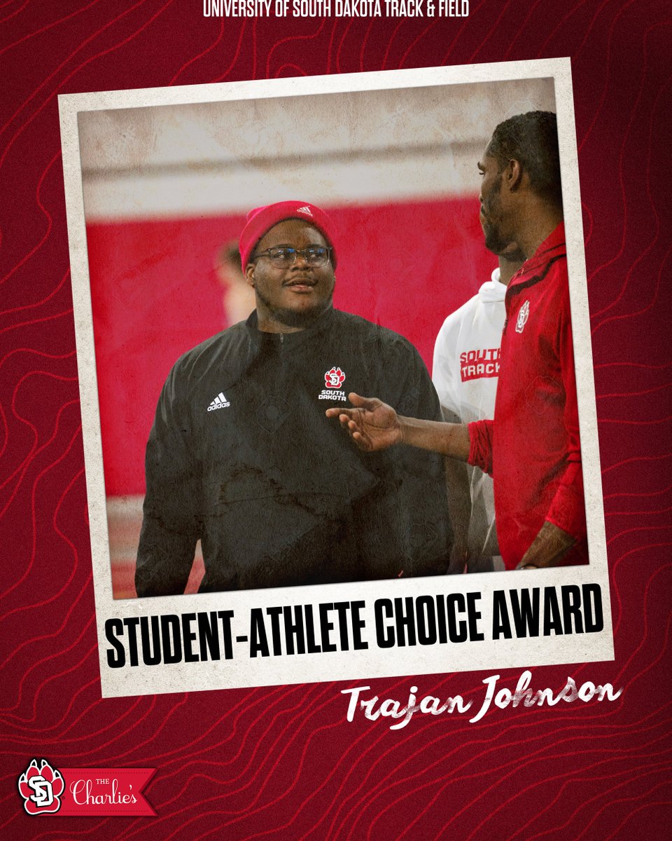 𝗦𝘁𝘂𝗱𝗲𝗻𝘁-𝗔𝘁𝗵𝗹𝗲𝘁𝗲 𝗖𝗵𝗼𝗶𝗰𝗲 𝗔𝘄𝗮𝗿𝗱 - Trajan Johnson!

#WeAreSouthDakota x #GoYotes 🐾