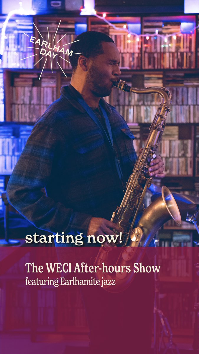 EarlhamAlumni's tweet photo. Would y'all like some jazz to end the night? Tune in to some Earlhamite jams – streaming now!

📷 Watch here: https://t.co/7ZK2PsKJJx https://t.co/7u1hqylEch