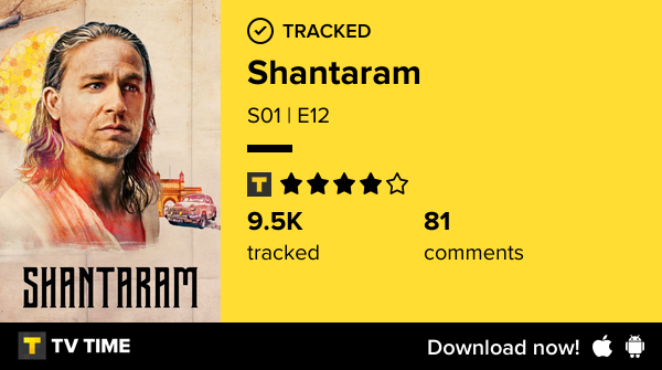 Robson_Nasc's tweet photo. Assistiu S01 | E12-All the Way From There Just to Get to Here #shantaram #Plex #PLEXCinemaEmCasa https://t.co/ADnpp1TAIJ #tvtime https://t.co/Fryv7gFVxB