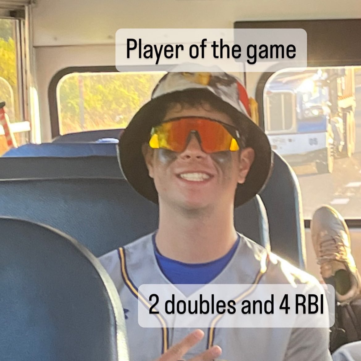 Ian earns player of the game honors. He keeps working hard every day to overcome some tough injuries. The coaching staff is proud of his daily effort.