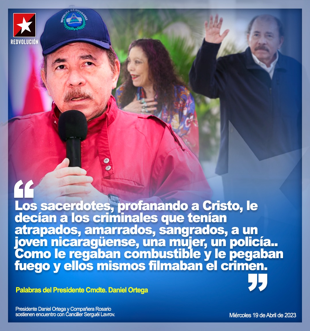 El terrorismo se viste de muchas maneras y en #Nicaragua se vistieron con sotana para aterrorizar nuestra nación alejándose de las enseñanzas de Cristo. ¡QUE VIVA POR SIEMPRE LA PAZ. #LaPazNuestraVictoria <a href="/NicaSoberana/">Tania la nica soberana</a> <a href="/RDcomunicadores/">RDcomunicadores</a> <a href="/Politicanica_/">Soy Humana 😎 Mayte Silva 💓</a>