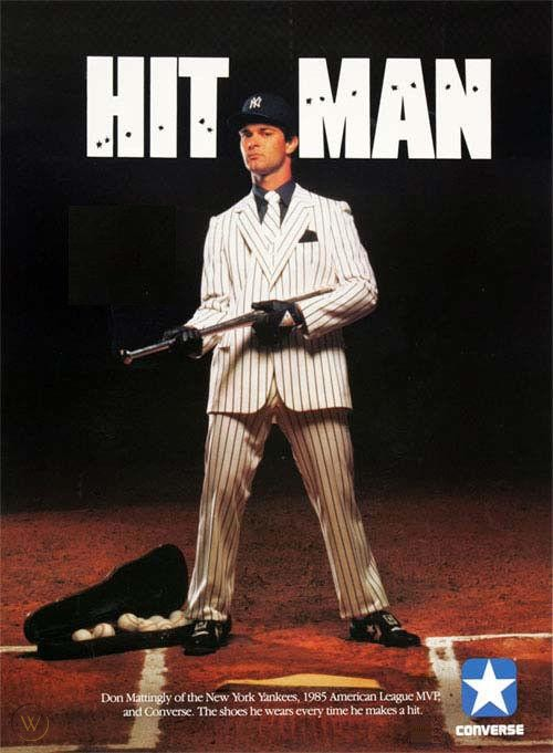 baseballinpix's tweet photo. Converse Don Mattingly poster. Today is Mattingly's 62nd Birthday. https://t.co/D2F1UD0J2g