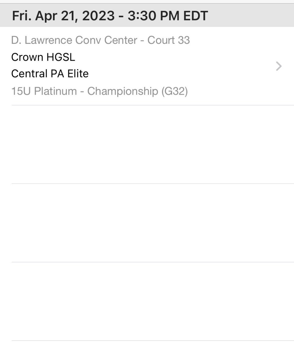 Looking forward playing this weekend in Pittsburgh with <a href="/CPEBOYS2026/">Central PA Elite Boys 2026</a> we will be playing on Friday in the 15u platinum bracket.