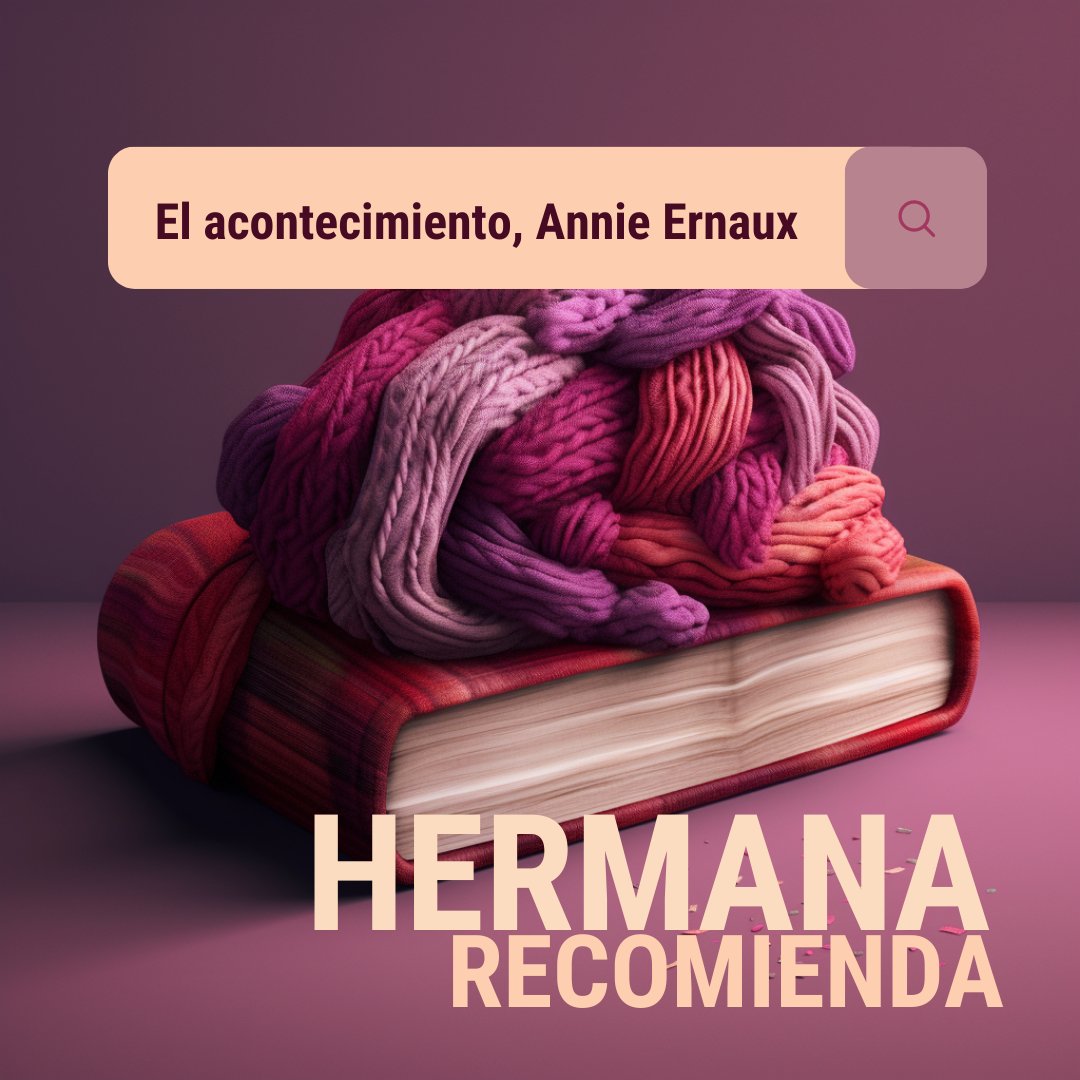 Interdram's tweet photo. ¡Recomendación literaria!📚🔝 "El acontecimiento" de Annie Ernaux, una novela poderosa sobre el aborto y la memoria 💔💭 Además, Ernaux es una de las referentes de la obra "Hermana" 🎭 cuya Pretemporada Clandestina inicia el 19 de mayo 🎟️

Entradas: https://t.co/EQP7LeUvb4 https://t.co/XCRRjYmpgt