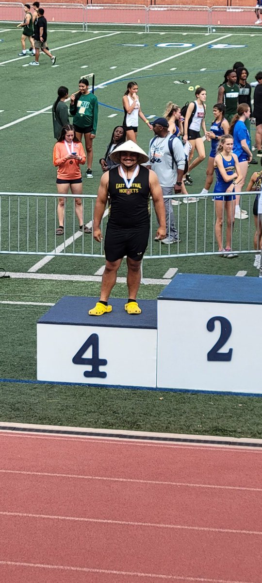 That smile said it all today. Proud of you kiddo👏Area Champ and advancing in discus. He is back at it 65'3 today💪. Not to mention having some fun on the podium 🤣🥰😘 #TeamPinones #Pinonesbrothers #AreaChamp #Regionalsbound #MakingMemories 
#blessedyoucallmemom