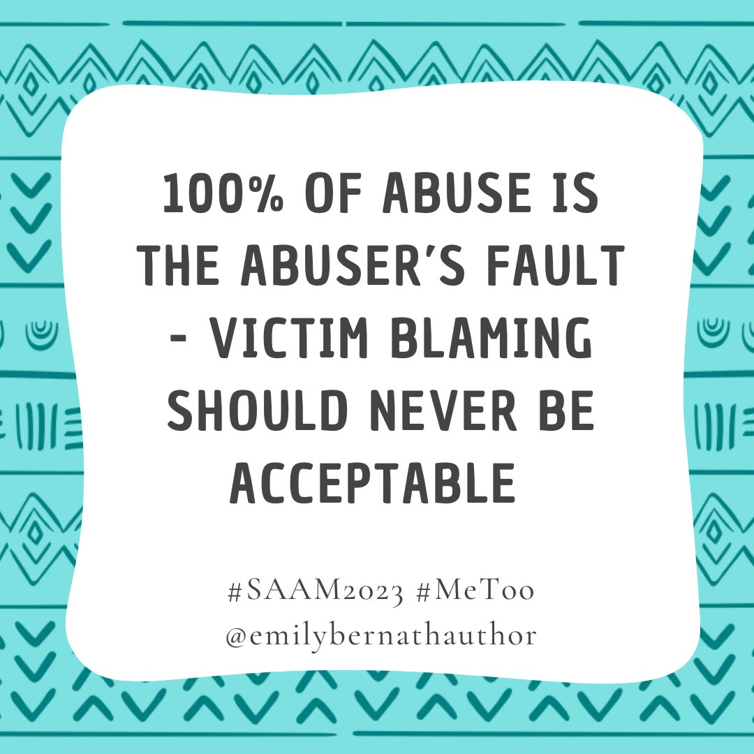 EmilyBernath's tweet photo. I’ll leave this one to speak for itself, as it is pretty self-explanatory.

#stopvictimblaming #saam #saam2023 #30daysofsaam #sexualassault #metoo #survivor #believesurvivors #startbybelieving #advocate https://t.co/yIn7mbN5K5