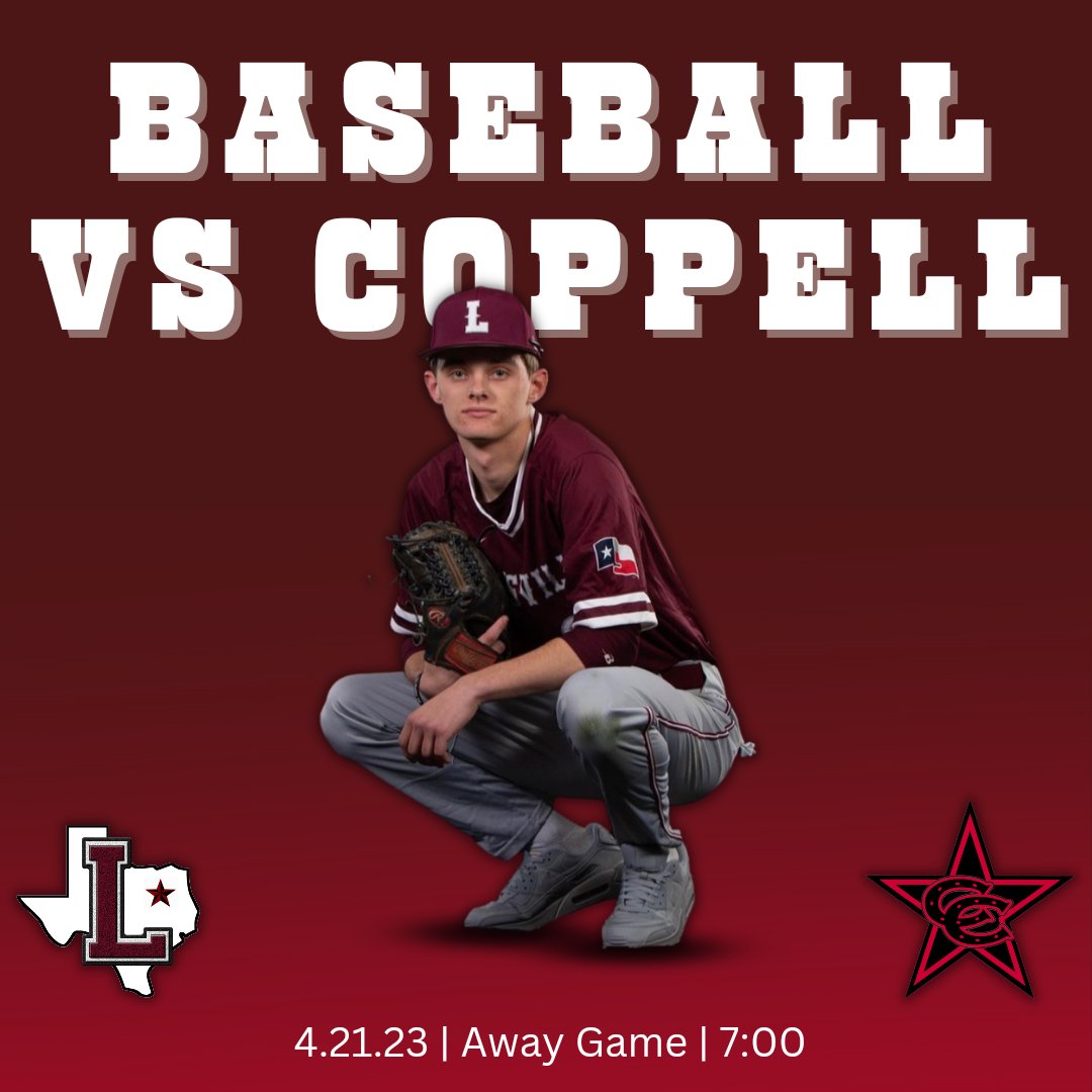 Our baseball team plays against Coppell on Friday! Come out and support them as they go for a series sweep!