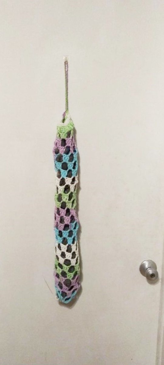 debscrochet's tweet photo. Excited to share the latest addition to my #etsy shop: Hanging Plastic Bag Storage Holder Multi Color Crochet Cotton https://t.co/qgWrqhpgWZ #bagstorage #kitchen #plasticbagkeeper #organize #bagholder #plasticbagholder #looped #cottonbagkeeper #greenwhiteblue https://t.co/W2hkNYvLll