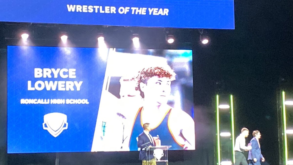 RHS_Athletics's tweet photo. Congratulations to Bryce Lowery who was named Indiana Wrestler of the Year at the Indiana High School Sports Awards tonight! https://t.co/BASUhwCMmp