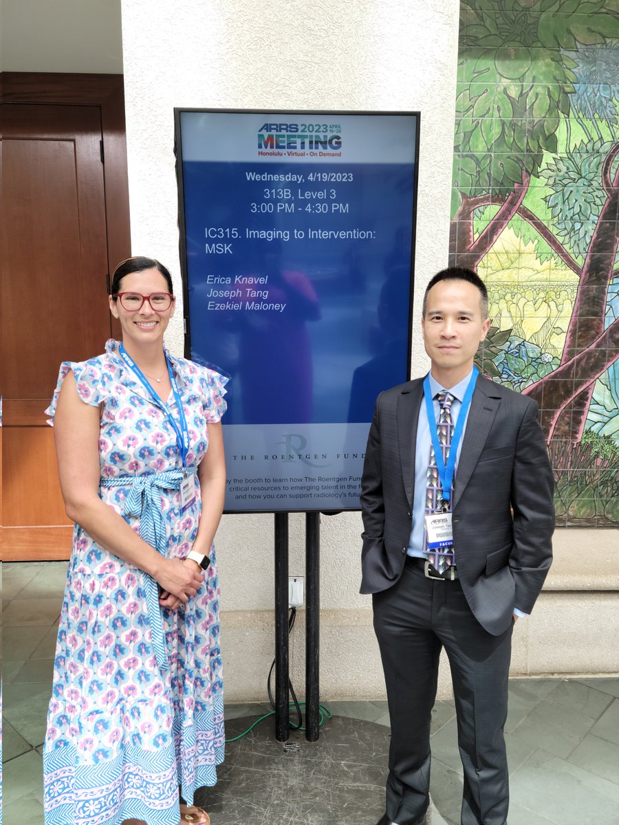 Ortho2Rads's tweet photo. @EKnavelMD and @xradiasian about to present "Imaging to Intervention: MSK" at the @ARRS_Radiology #ARRS23 annual meeting!! 🥳🏖️🩴🌊
@UWiscRadiology @UW_MSKrad #Intervention #MSKIntervention https://t.co/ShcA8GmlHM