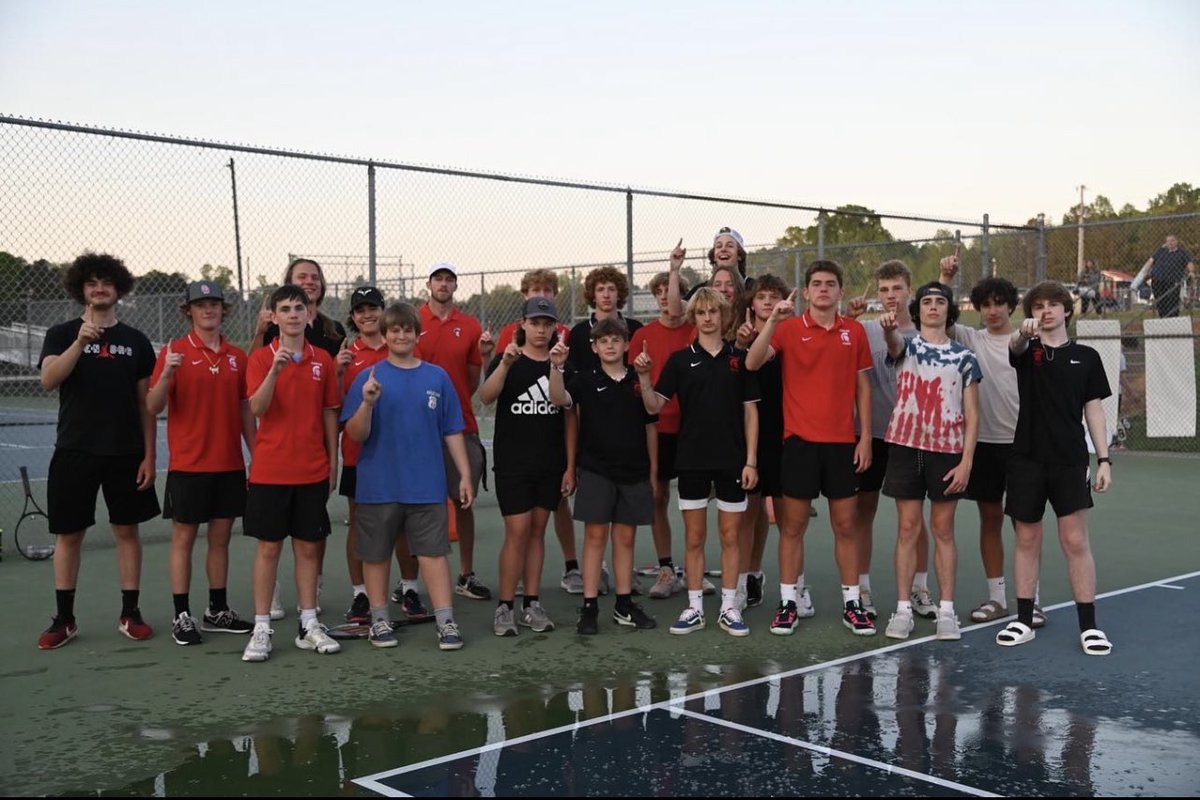 CONGRATS TO THE BOYS TENNIS TEAM!!! YOUR 3A MID PIEDMONT CONFERENCE CHAMPS🥇