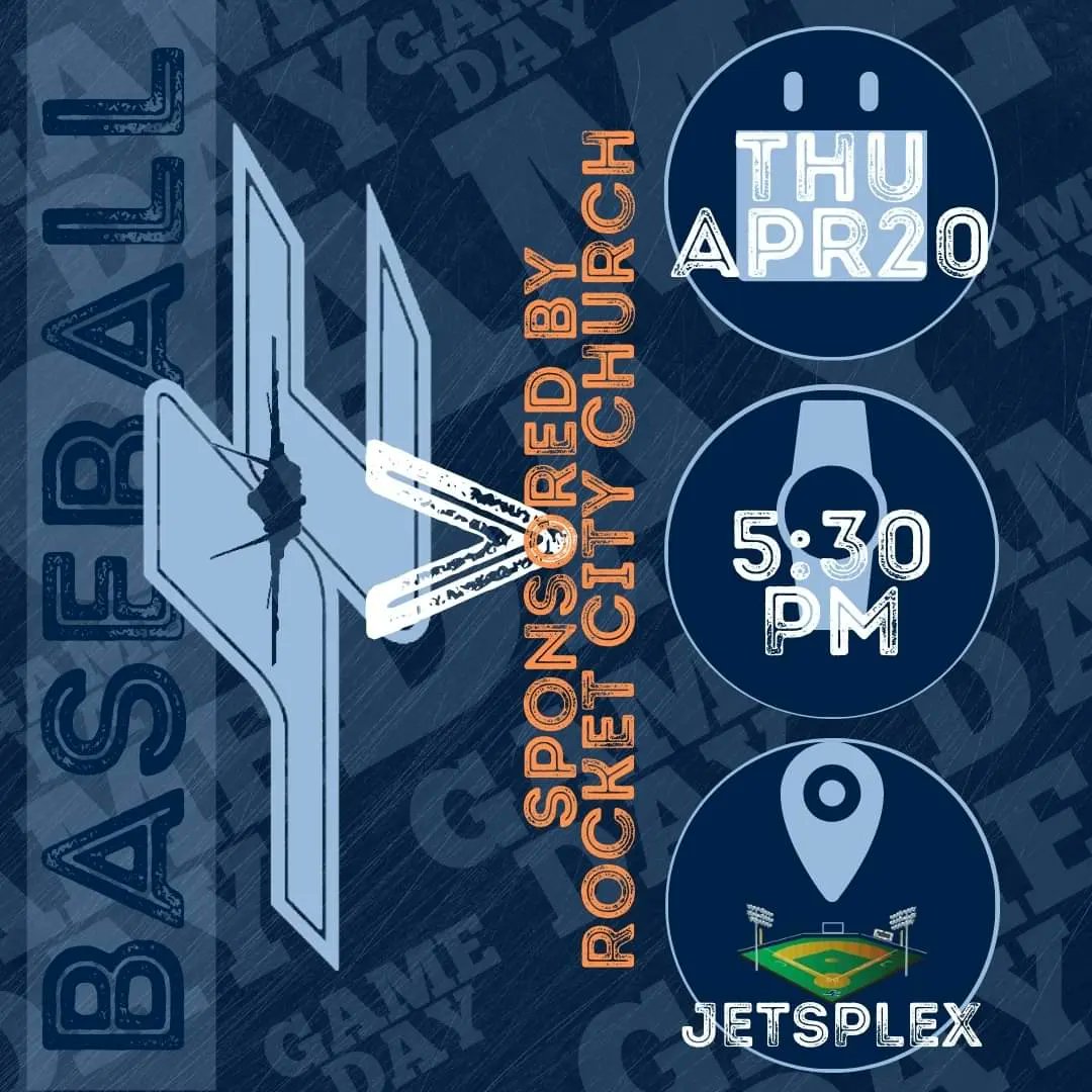 JCJetsBaseball's tweet photo. Make sure to join us Thu Apr20 5:30PM for Game1 Area play, JC Jets Baseball vs Bob Jones aka "that other school"@ The JetsPlex. We are @AlaBCAUpdates and the @pas_network Game of the Week. Live coverage throughout Game!
Visit our game sponsor tent @rocketcity
#Flight2023 https://t.co/CpmUFgLbXt