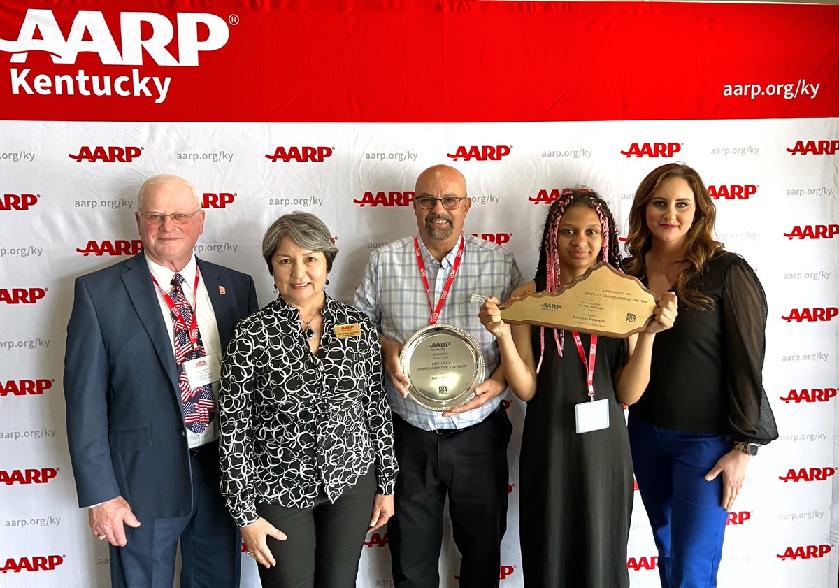 "He had to change his whole way of life for us," London Pearson, a fifth grader at Mason Co. Intermediate School in #Maysville. Her essay honoring her Grandfather, Barry Shrout, earned top honors
in the 2023 <a href="/kyretiredteach/">KRTA</a> &amp; <a href="/AARPKY/">AARP Kentucky</a> Grandparent of the Year Essay Contest.1/3