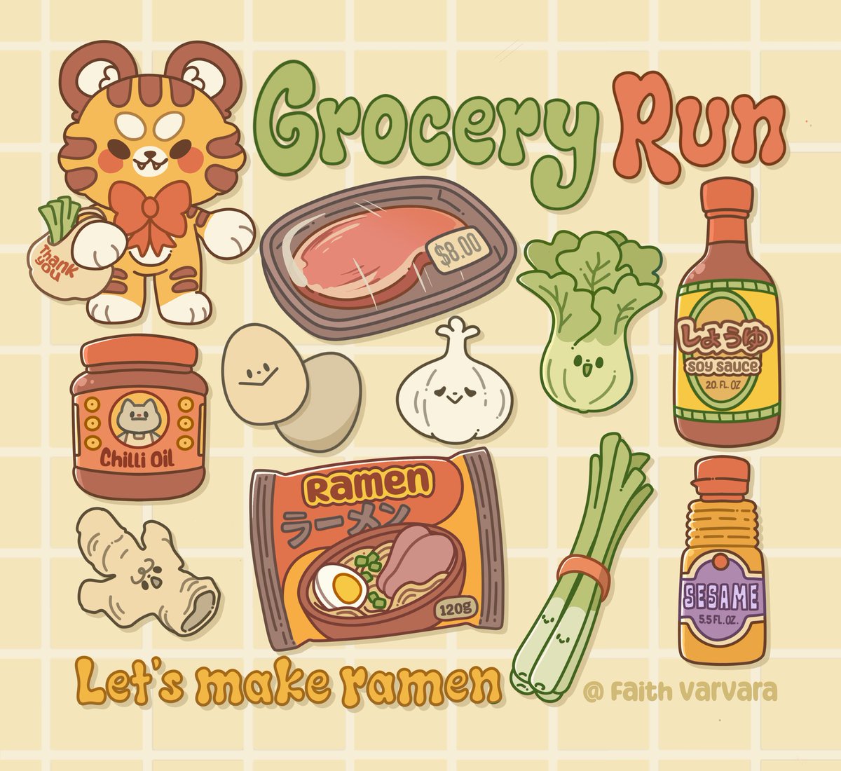 FaithVarvara's tweet photo. Fripouille the tiger invites you for ramen 🌿❤️ https://t.co/dPX0kh77Eb