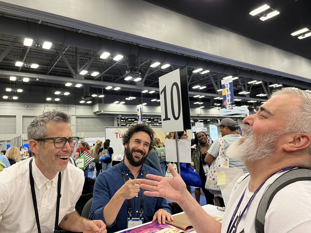 Daniel Lopez (@dlopez_bss) on Twitter photo Me, Adam Rubin, and Adam Rex, reminiscing about the the old days. Good times! (Go read Gladys the Magic Chicken) #SISD_Reads #TeamSISD <a href="/MrAdamRex/">Adam Rex</a> <a href="/rubingo/">Adam Rubin</a>
<a href="/BSybert_Prek8/">Rebeca Parada</a>
<a href="/RJimenez_BSS/">Rosa Jimenez</a> @ARamirez__BSS
<a href="/Sparks_Interest/">Marcy Sparks</a> Me, Adam Rubin, and Adam Rex, reminiscing about the the old days. Good times! (Go read Gladys the Magic Chicken) #SISD_Reads #TeamSISD <a href="/MrAdamRex/">Adam Rex</a> <a href="/rubingo/">Adam Rubin</a>
<a href="/BSybert_Prek8/">Rebeca Parada</a>
<a href="/RJimenez_BSS/">Rosa Jimenez</a> @ARamirez__BSS
<a href="/Sparks_Interest/">Marcy Sparks</a>