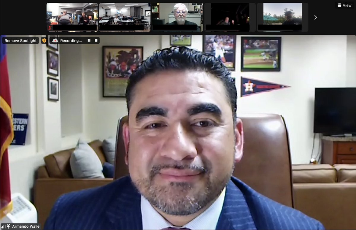 .@RepWalle hosted a virtual town hall for House District 140 to update constituents on the Legislative Session so far, and on key projects going on in the district. 

Stay up to day on all things #WalleWorld by subscribing to our newsletter: eepurl.com/gOsQ-j

#txlege