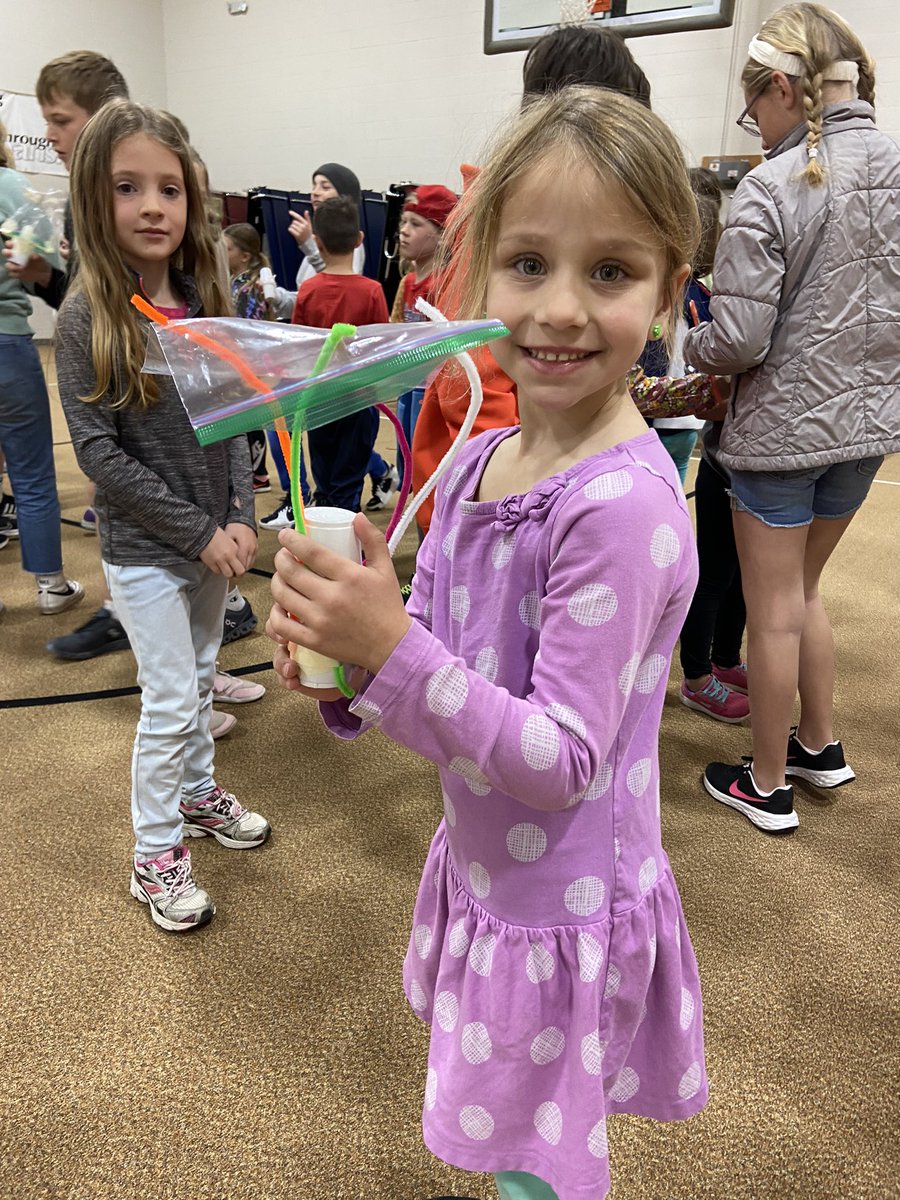Sheiladokter's tweet photo. 1st &amp; 5th grade buddies worked with Meredith Steenwyk, Project Engineer from Gentex, this morning. The goal was to collaboratively construct a vessel that would protect an egg from a 10 foot drop. Thank you, Meredith and @GentexCorp! #HollandChristian #EggDrop #STEM https://t.co/ixViRndZDs