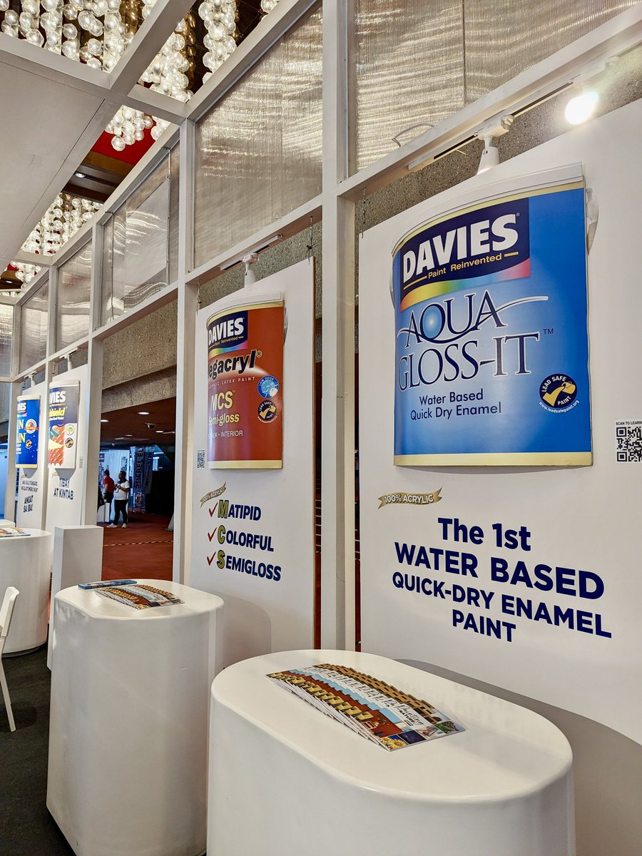 Drop by our CONEX 2023 Booth at the PICC Complex, Pasay City, Booth Node A.

We’re here everyday until Saturday, April 22 9am-6pm!

#DaviesPaints #CONEX2023 #UAPCONEX2023 #UAP #UnitedArchitectsOfThePhilippines