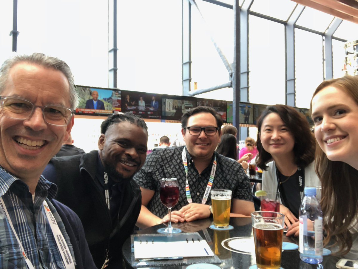 DanqingYin's tweet photo. Just had a wonderful learning experience at #AERA2023 in the city of architecture: I was fortunate to catch up with my summer internship colleagues and I presented at a few round table events with the scholars I look up to! Now back to readings and writings for the next year 🌷 https://t.co/fXNGcO1vHy
