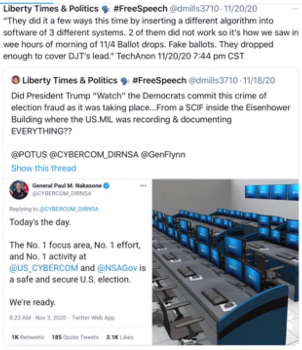 DM3710Liberty's tweet image. #ElectionFraud #ForeignElectionInterference #CyberCrime

“Data dump &amp;amp; added tracking algorithms corrupted the ballot tabulation.”