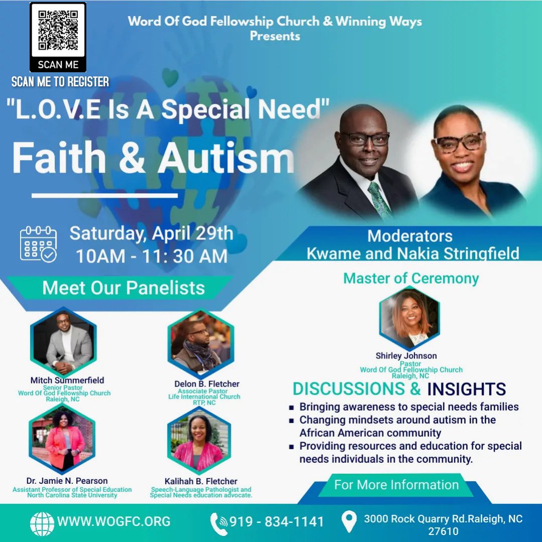 nstringfield's tweet image. We’re moderating a conversation that 
explores the intersections of faith, autism, and race. 

Everyone can benefit from this 
conversation to learn more about the community around you and how to make a positive difference in the world. #Autism #AutismAwareness #faith