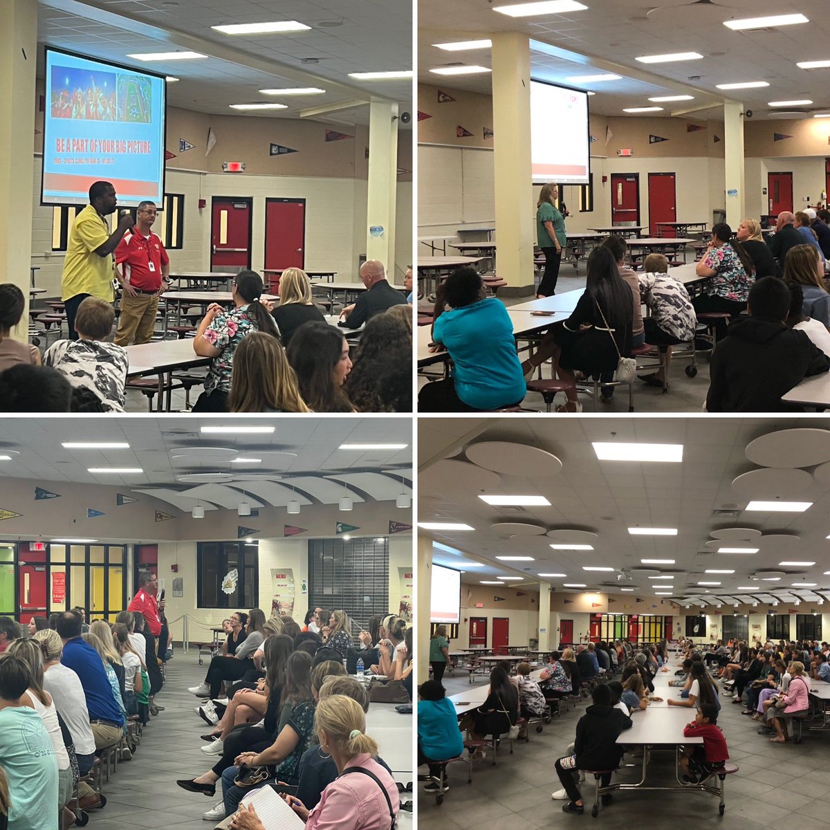MeghanTeachout's tweet photo. We had a great turnout at @VBHSNation #flctribe Incoming 9th Grade AP Night last night! ❤️🤍🖤 https://t.co/N13g30au6R