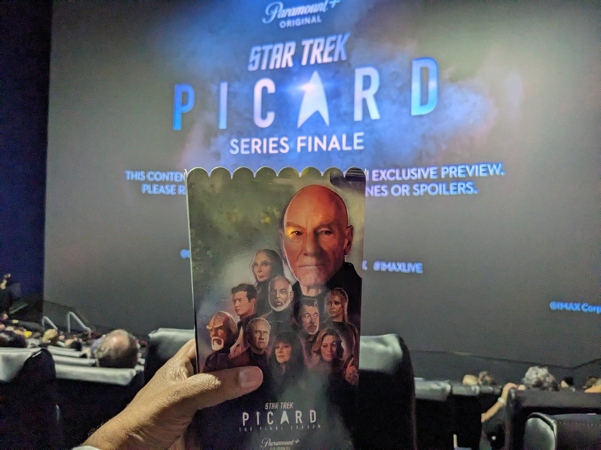 sabirquang's tweet photo. Ready for #StarTrekPicard finale viewing! #startrekpicardscreening #amc #metreon #StartrekPicardSeason3 https://t.co/uucgGkJ9FW