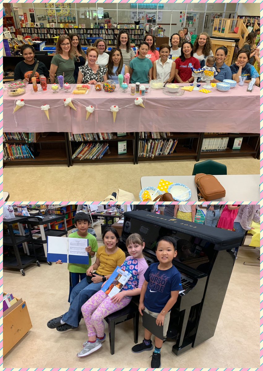 HES_Scotties's tweet photo. We showed our fabulous VIPS our appreciation for their dedication, time, &amp; commitment the Scottie way — an ice cream sundae social🍨🍦, along with Scottie student entertainment: playing piano 🎹 to add to the ambiance. 🎶🎵 We love all our parent volunteers!! @FortBendISD https://t.co/eBI8YJLa7W