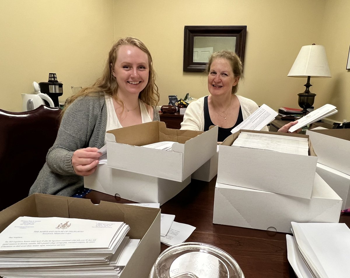 Long but satisfying day in Annapolis where my amazing staff &amp; I got my end-of-session letter out highlighting a host of bills the #MDGA passed. Stayed in my office to take part w/<a href="/PenaMelnykforMD/">Joseline Peña-Melnyk</a> &amp; <a href="/SenJimRosapepe/">Jim Rosapepe</a> in an engaging town hall zoom mtg hosted by <a href="/TomDernogaD1/">Council Member Tom Dernoga</a>.