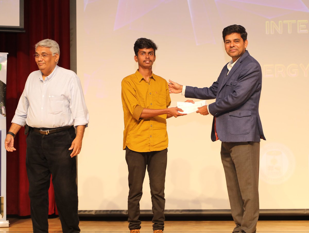 A_ksh_a_y's tweet photo. International Conference on Energy Conversion and Storage (IECS-23)
#Energy #Battery 
It was my first Conference in #IITMadras and also became the Winner of #IECS Fastest Finger Quiz.
Here are some Glimpses of IECS-23 https://t.co/9hPQzeCEiO