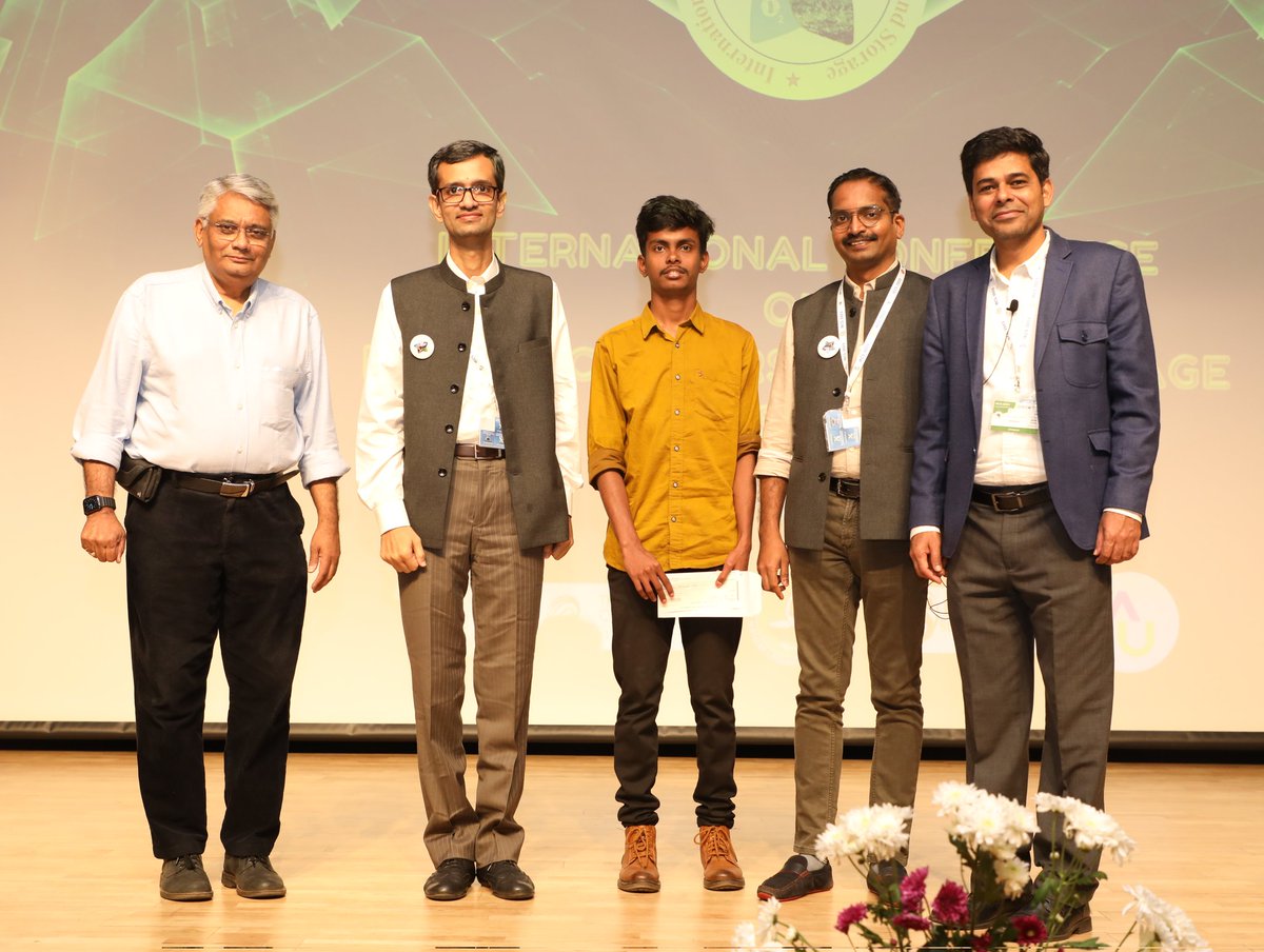 A_ksh_a_y's tweet photo. International Conference on Energy Conversion and Storage (IECS-23)
#Energy #Battery 
It was my first Conference in #IITMadras and also became the Winner of #IECS Fastest Finger Quiz.
Here are some Glimpses of IECS-23 https://t.co/9hPQzeCEiO