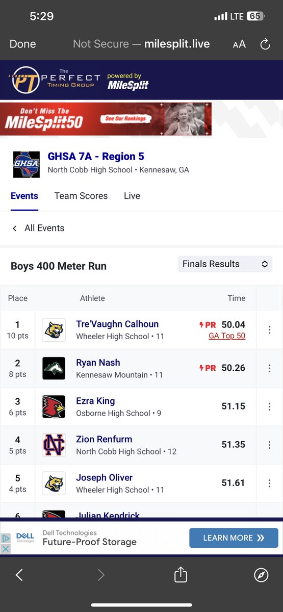 rnash_06's tweet photo. Placed 2nd Overall at the Region 5- 7A Meet in the 400m. Broke my previous PR from two weeks ago. Coming in at 50.26 Qualifying for sectionals. https://t.co/1ajPdFur4G