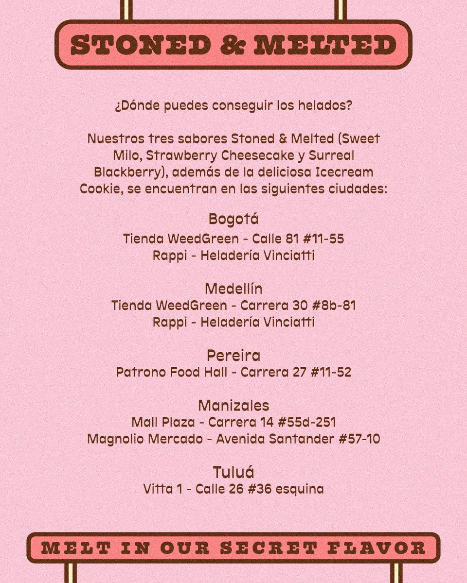 WeedGreen___'s tweet photo. Les tenemos una sorpresa más para este 4/20

Nos unimos con la heladería Vinciatti para crear tres sabores de helados:

Strawberry Cheesecake, Surreal Blackberry y Sweet Milo.

Disponible mañana en nuestras tiendas, por rappi y los puntos de venta de Vinciatti https://t.co/xCPQE7m4nA