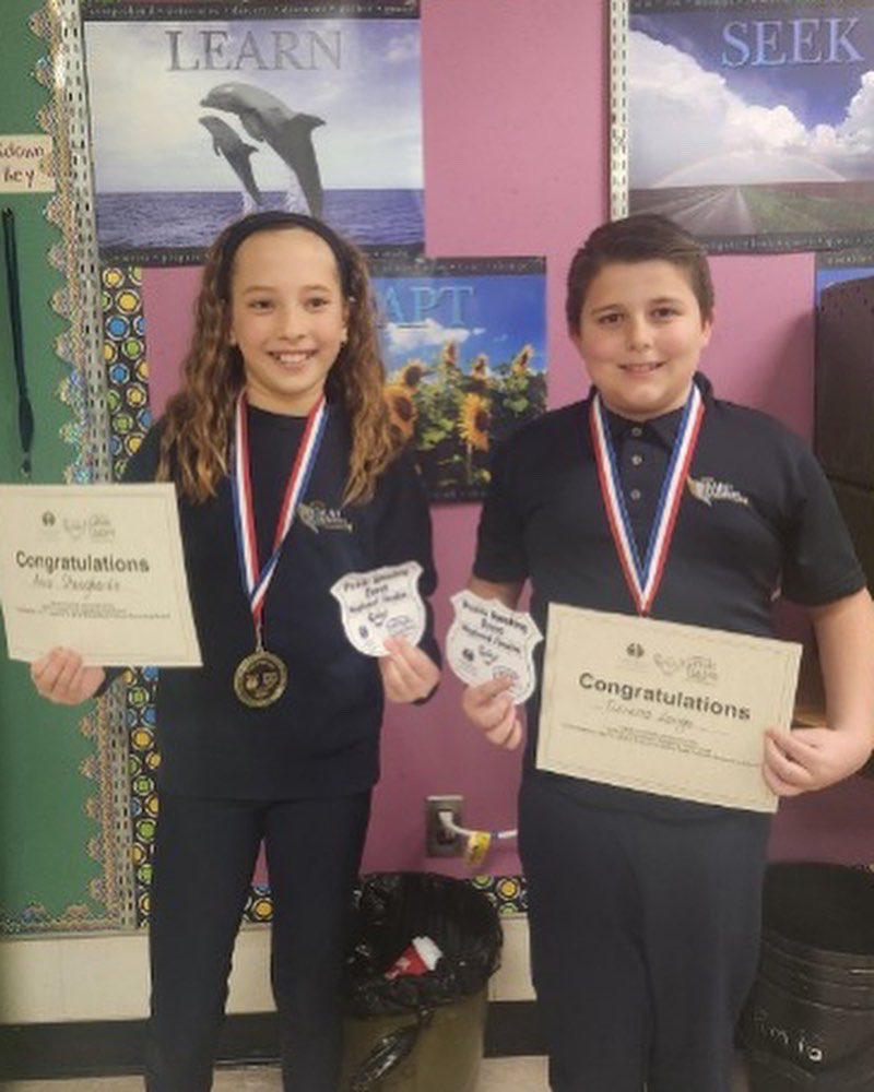 stgaces's tweet photo. Congratulations to Brendan G, Jessica C, Aria S, and Tiziano L who are moving on to the Public Speaking Finals at Bishop Ryan CSS on May 17. Well done kids!!Thank you to Mrs. Alagappan, Mrs. DelMonaco and Mrs. Graziani for their work in organizing public speaking for the school. https://t.co/uChjWRGMsU