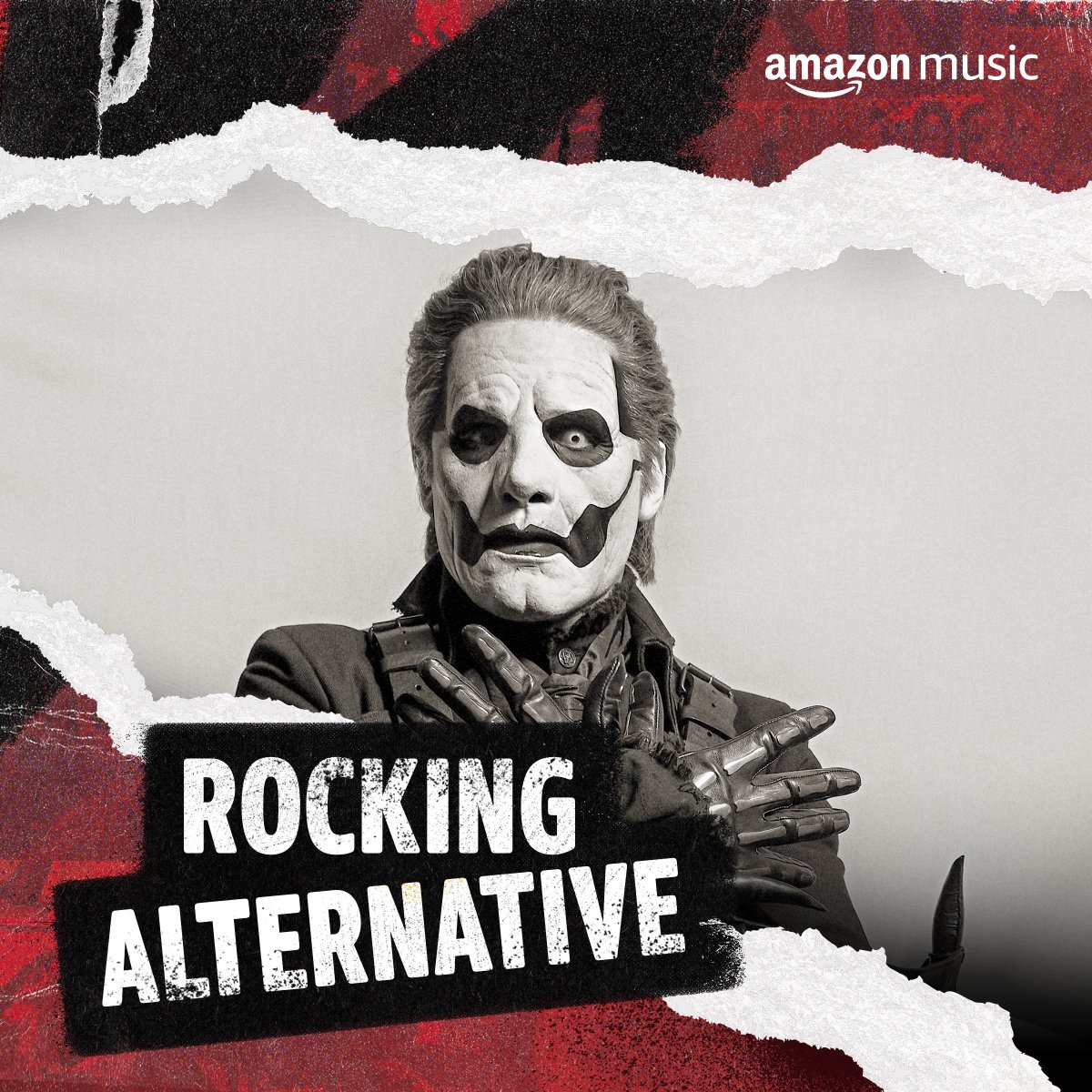 thebandGHOST's tweet photo. [MESSAGE FROM THE CLERGY] 

We wish to inform you Ghost is on the cover of @amazonmusic's Fresh Rock &amp; Rocking Alternative playlists. Thank you for your support. Listen to "Jesus He Knows Me" here:
https://t.co/R3nTeZwTEK
https://t.co/u7ujhaiLsA https://t.co/VYAYGTddC7