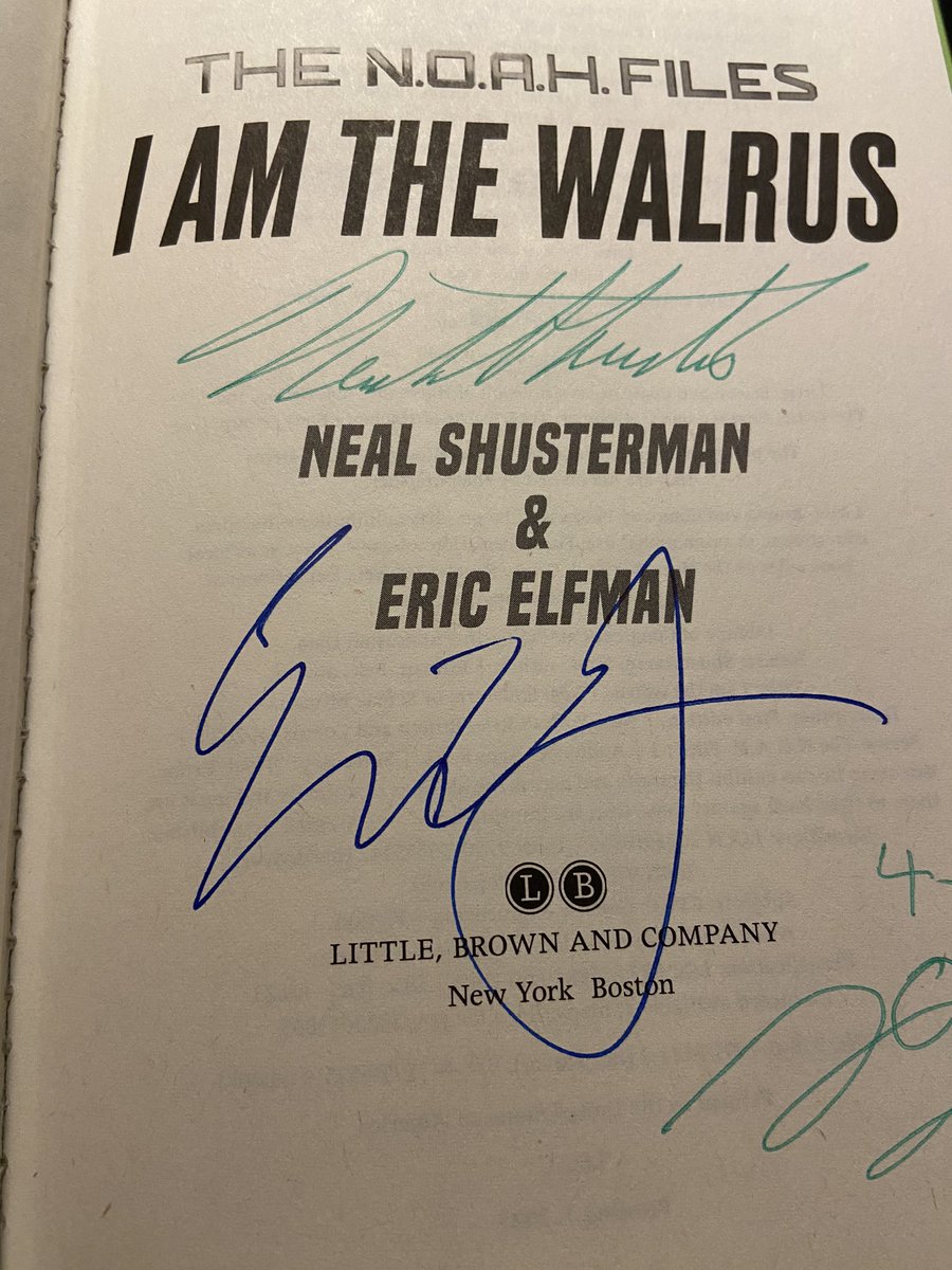 Lisa Lopez (@llopez_lces) on Twitter photo Met <a href="/NealShusterman/">NealShusterman</a> and <a href="/Eric_Elfman/">Eric Elfman</a> and got a signed copy of their new book! #txla23 #SISDLibraries #SISD_Reads Met <a href="/NealShusterman/">NealShusterman</a> and <a href="/Eric_Elfman/">Eric Elfman</a> and got a signed copy of their new book! #txla23 #SISDLibraries #SISD_Reads