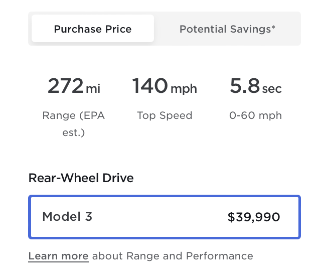 SawyerMerritt's tweet photo. Starting prices:
• Tesla Model 3 RWD (with federal incentive): $36,240
• Toyota Camry XSE V6: $36,645
• Honda Accord Touring Hybrid: $37,890

• Toyota RAV4 Hybrid Limited: $39,030
• Honda CR-V Sport Touring Hybrid: $39,100
• Tesla Model Y AWD (with fed incentive): $39,490