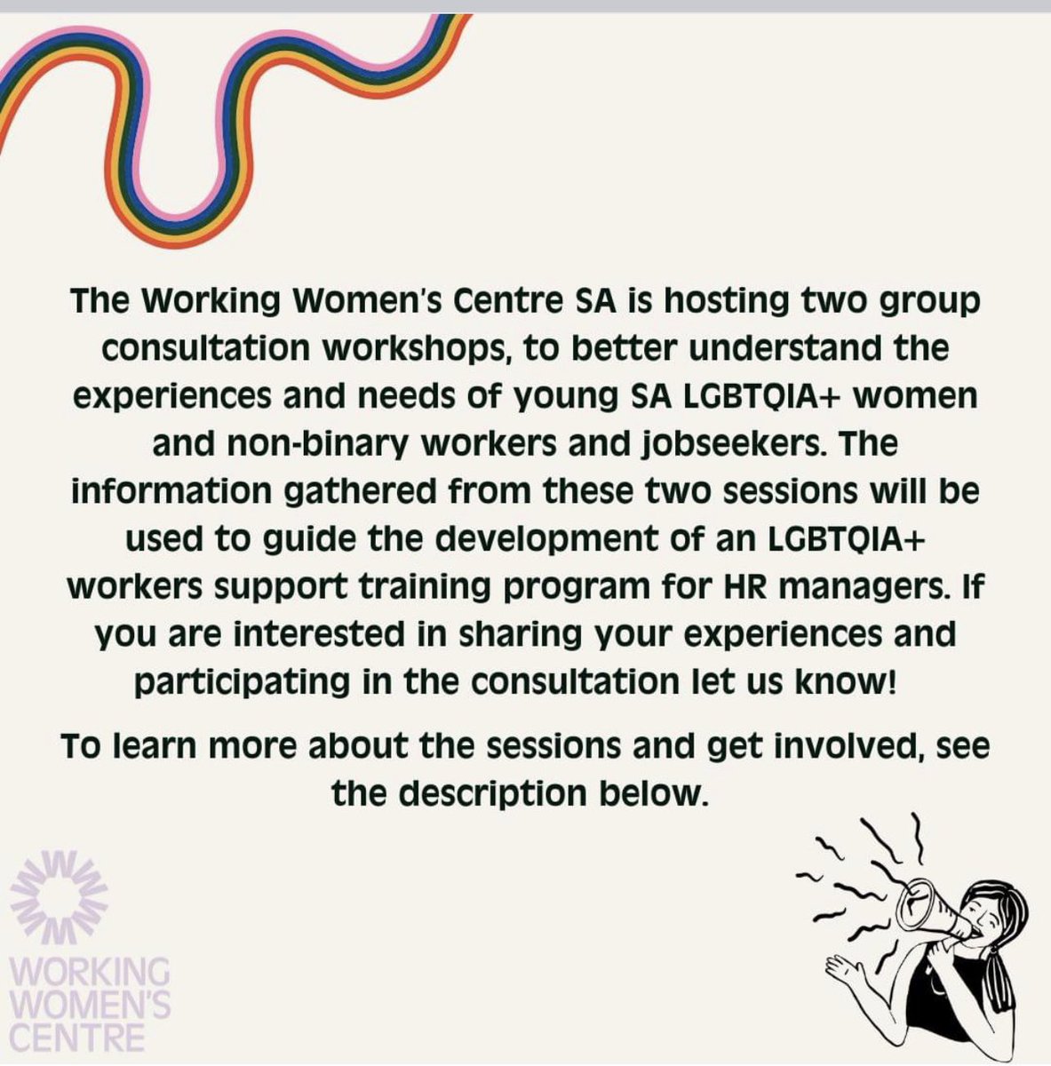 WWCSA2's tweet image. Are you a young LGBTQIA+ woman or non-binary identifying person in the workforce? We would love to hear from you!