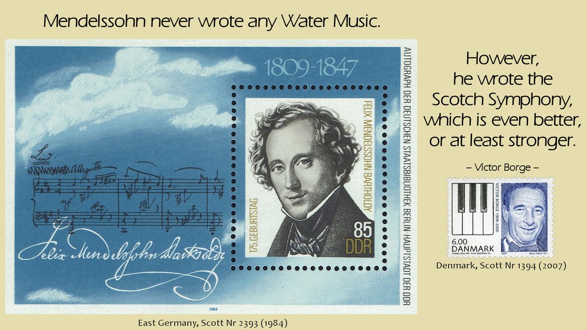 #ClassicalMusic  #Mendelssohn #philately