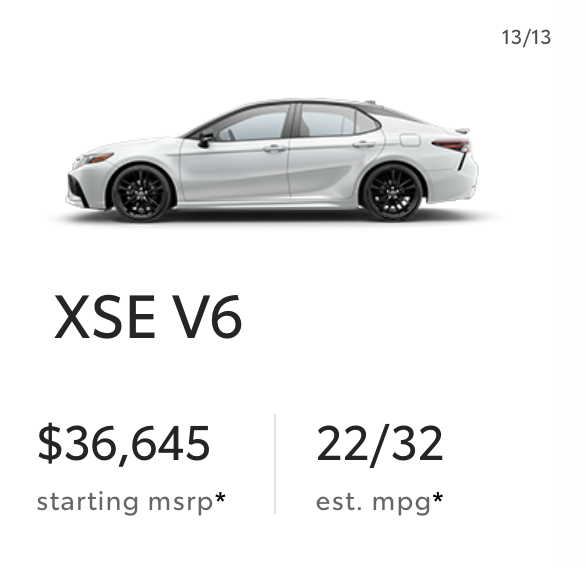 SawyerMerritt's tweet photo. Starting prices:
• Tesla Model 3 RWD (with federal incentive): $36,240
• Toyota Camry XSE V6: $36,645
• Honda Accord Touring Hybrid: $37,890

• Toyota RAV4 Hybrid Limited: $39,030
• Honda CR-V Sport Touring Hybrid: $39,100
• Tesla Model Y AWD (with fed incentive): $39,490