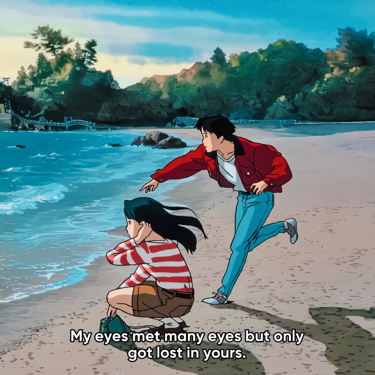 sadanimesquote's tweet photo. Anime : Ocean Waves https://t.co/iVO3w4TIcZ