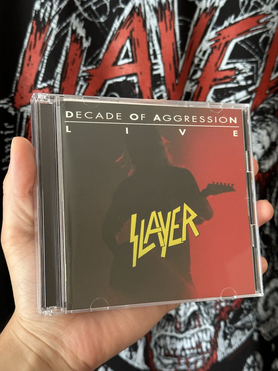shishineko44225's tweet photo. #Nowplaying 
#SLAYER 
#DECADEOFAGGRESSION
#LIVEALBUM #CD https://t.co/aLVfbUjiLl