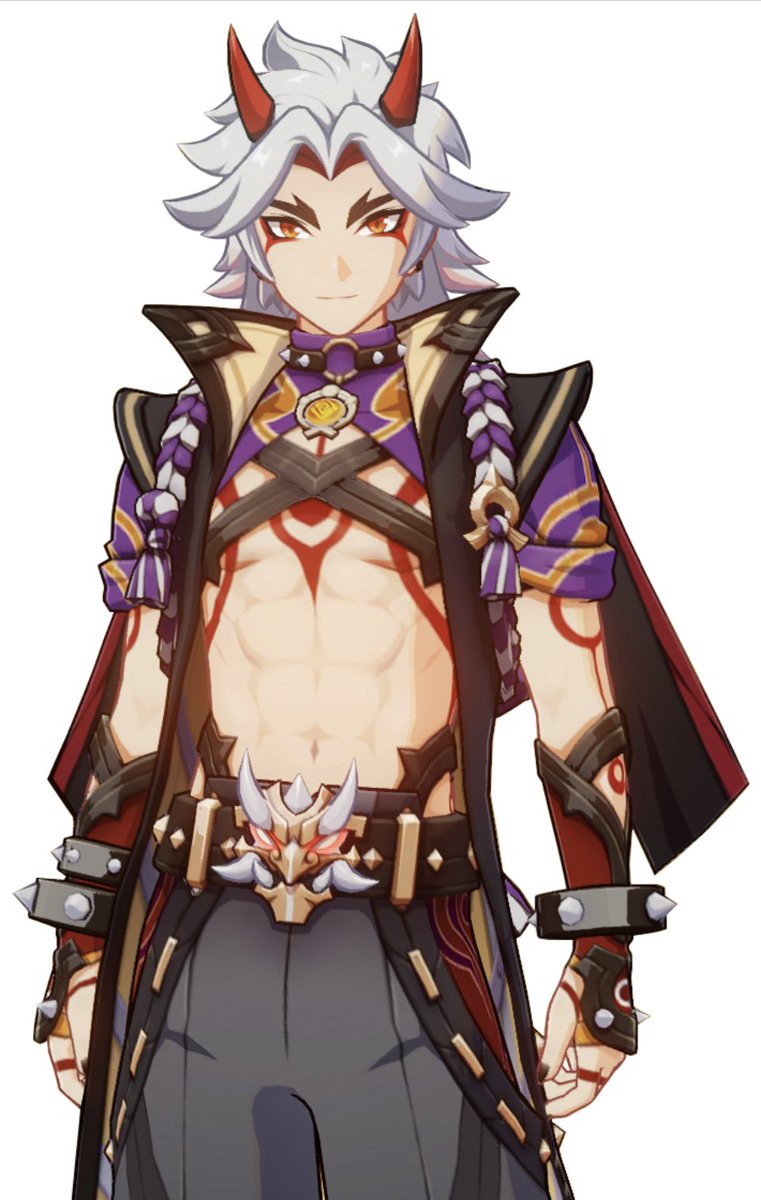 plazynoodles's tweet photo. this couldve been the character that broke the 2 different body types for men in genshin and introduced a buff bodytype but they just painted abs on a twink and called it a day it gets me soo mad LMAO https://t.co/69lLhjogmv