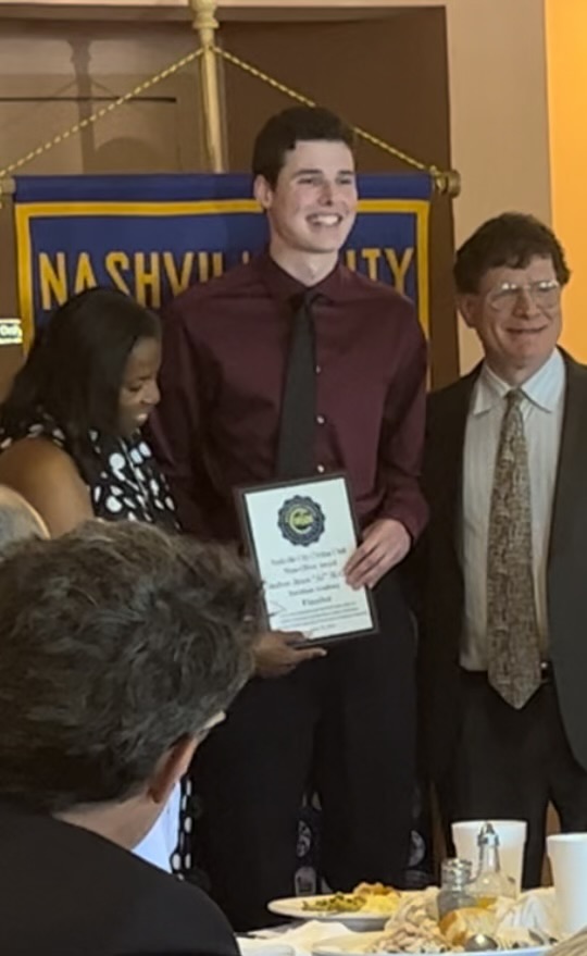 athletics_da's tweet photo. Mr. DA @ajmcgehee10 was recognized as a finalist for the Moss-Oliver Award today.

The award is given to the top HS senior scholar bball player in Davidson County. It includes athletic ability, academic achievement, leadership &amp; community service

@davidsonacademy @DABoysBB https://t.co/inlZA76vSo